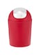FEELINGS Dustbin Plastic with swing lid, RED 5 Liters Capacity