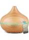ACHAS Essential Oil Diffuser, 550ml Wood Grain Retro Aroma Diffuser with 2 Mist Outputs, 7 LED Light Options, Auto Shut-Off, BPA-Free for Bedroom, Living Room, Office