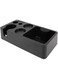 Denash Coffee Tamper Holder, Easy Cleaning Matte Black Coffee Tamping Station ABS Stable Structure Space Saving for Home