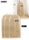 3 Pack Clothes Dust Covers With Durable Zipper And Clear Window, Dust-Proof And Moisture-Proof Hanging Garment Bag For Suit Coat Clothes Storage Or Travel 60*100cm