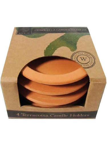 Wick It Terracotta Candle Holders - 5060383980141