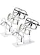 TERRIFI Acrylic Sunglasses Holder, 2 Pcs Clear Eyeglasses Display Stand, Sunglass Organizer Frame, 3-Tier Glasses Stand for Glasses Shop and Home Storage