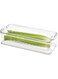Idesign Crisp Stackable Refrigerator And Pantry Produce Crisp Bin, Clear/White, Id71340Es