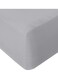 Xclusives Twin Size Fitted Sheet (100 cm x 190 cm) &acirc;&euro;&ldquo; 40cm Deep Pocket Bed Sheet &acirc;&euro;&ldquo; Soft Microfiber &acirc;&euro;&ldquo; Shrink Resistant Bed Sheet &acirc;&euro;&ldquo; 1 Fitted Bed Sheet Only (Grey)