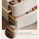 Illuminating Nightstand Bedside Table - 2 Drawers - White