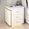 Smart Bedside Table Nightstand with Wireless Charger Bluetooth Speakers Built-in Digital Safe Sensor LED Light USB Ports Storage Drawer and Cabinet Modern Night Stand Bed Side Table for Bedroom White
