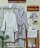 Cotton Couple Bathrobe, 3-piece cotton family bathrobe set - White &amp; Gray
