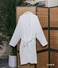 100% Cotton Breathable Bathrobe - White