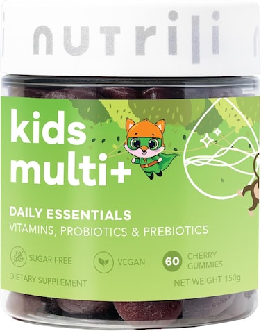Nutrili Kids Multivitamin+ Probiotics Sugar Free Gummies (1 Month), 17 Essential Vitamins &amp; Minerals &amp; Prebiotics, Immunity, Energy, Digestion &amp; Development