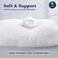 INFINI HOMES Microfiber White Quilted Sleeping Pillow for Home &amp; Hotel (50 X 75, Pack of 4)