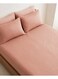 Decor 210TC Cotton Satin Single Strpies Bed Sheet Set 2PC   Soft Breathable Satin Flat Sheet 180x260 cm   1 pillowcase 50x75 cm   OEKO-TEX &amp; ECAS Certified