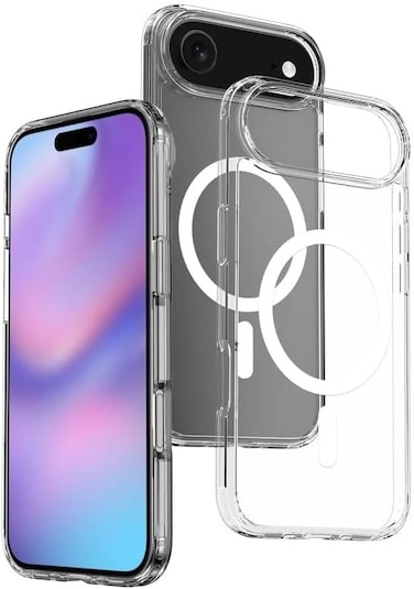 Ultra-Hybrid Back Case Cover for Iphone 17 Air Compatible with MagSafe   Camera Protection   Hard Crystal Clear Back   Shockproof Bumper Case Cover for Iphone Air 2025
