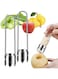 2 Pcs Red Bell Pepper Seed Corer, 2024 Upgraded Stainless Steel Fruite Corer Red Bell Peppers Cutter Pepper Seed Remover Tool,Bell Pepper Corer Tool for Vegetables Fruit Corer Kitchen Gadget
