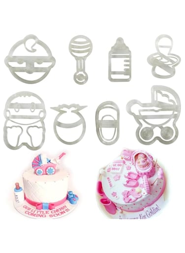 OHM Baby Theme Nursery Cookie Cutter Fondant Biscuit Muffin Cup Cake Decoration bakeware (10 Pieces)
