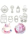 OHM Baby Theme Nursery Cookie Cutter Fondant Biscuit Muffin Cup Cake Decoration bakeware (10 Pieces)