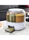 Degree Rotating Rice Dispenser Sealed Dry Cereal Grain Bucket Dispenser Moisture-proof Kitchen Food Container Storage Box