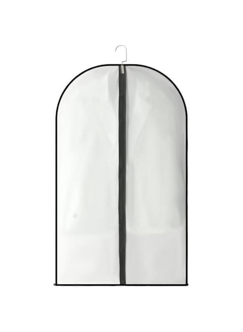 Garment Bags for Long Dress Clear Lightweight Breathable 60X140CM Dust Proof Cover with Study Full Zipper for Storage Clothes, for Wardrobe Storage and Travel,Transparent Pack of 4