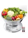 Azonee Kitchen Digital Scale, Kitchen Food Scale with Bowl, Stainless Steel Kitchen Food Digital Scale for Weight Loss/Baking/Cooking, 5Kg/1g Precision Kitchen Digital Scale, 2 AAA Batteries Included