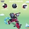 Lovely Baby Kids/Children Smart Design Tricycle LB 3390 with LED Lights, Music, and Rear Basket - Pink