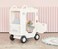 YaYa Ride-on Bus Roof Car Y032 for Kids, Push Car w/ Light, Music, Rotating Wheels, Drive &amp; Sliding Footrest 1-3 Yrs - White