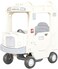 YaYa Ride-on Bus Roof Car Y032 for Kids, Push Car w/ Light, Music, Rotating Wheels, Drive &amp; Sliding Footrest 1-3 Yrs - White