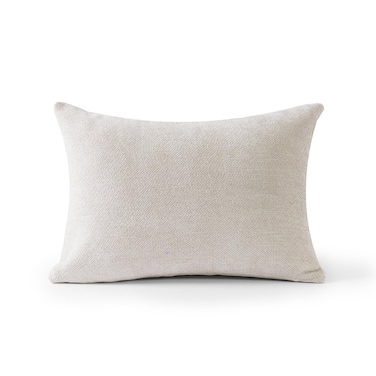 Home Milano Textured Filled Cushion with Down Alternative Filling Ultimate Comfort for Decorative Cushion Bed, Couch, Sofa and Supportive Use, Premium Square Pillow 35x50cm - Light Beige, 1 Piece