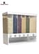 Wall Mounted Food Dispenser,Whole Grains Rice Bucket,Large Capacity 6-Grid Storage Dry Food Dispenser