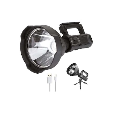 Rechargeable LED Flashlight, Super Bright 90,000 Lumens Searchlight with 4 Lighting Modes, Handheld