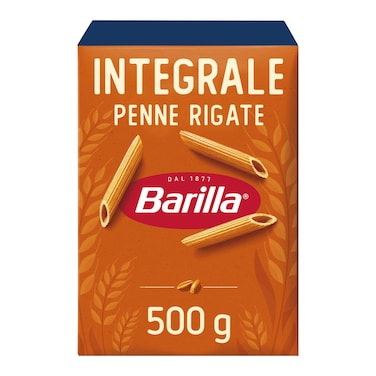 Barilla Integrali Whole Wheat Penne Rigate Pasta, 500g