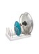 Store More Adjustable Pot Lid Organizer, St And ard, White, 50159 White/Beige 18.4x29.2x12.7cm