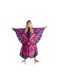 Wearable Blanket   Double Sided Wearable Fleece Blanket w/ Butteryfly Wings, Soft, Comfy, Warm, Fun, Machine Washable, for Kids and Teenagers size 80x90cm - Blue/Purple Butterfly