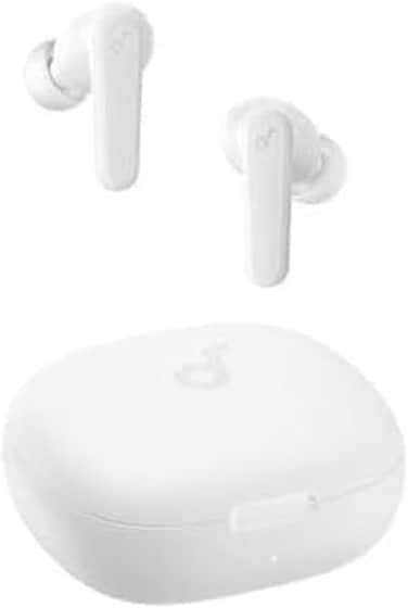 ANKER Soundcore R50i True Wireless in-Ear Earbuds, TWS with 30H+ Playtime, Clear Calls &amp; High Bass, IPX5-Water Resistant, Soundcore Connect App with 22 Preset EQs, Quick Connectivity, White Color