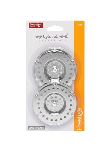 Fackelmann Prestige Sink Strainer, Silver -PR794,Stainless Steel