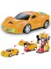 Fitto 2 In 1 Transformer Sports Car Transform Automatically From Robot Mode To Sports Car Mode with Light and Music