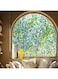 Tazweeq Window Privacy Film,Stain Glass Window Film,Rainbow Window Film,Window clings Non-Adhesive Reusable Decorative for Room (Leaf Rainbow, 45 X 200 cm)