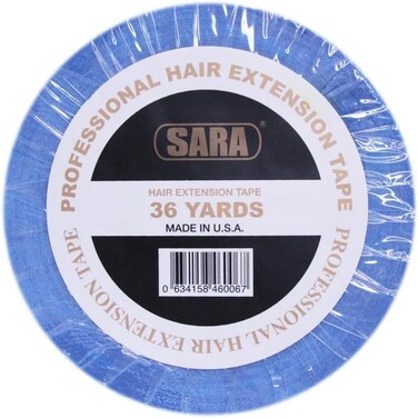 Sara Hair Extension Tape, 36 Yard Length, Blue