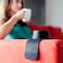 CouchCoaster Drink Holder for Sofa, A Weighted, Silicone, Anti Slip Coaster Stops Spills On Your Sofa, Armchair Or Recliner &amp; Keeps Drinks in Reach, Steel Grey