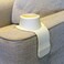 CouchCoaster Drink Holder for Sofa, A Weighted, Silicone, Anti Slip Coaster Stops Spills On Your Sofa, Armchair Or Recliner &amp; Keeps Drinks in Reach, Cool Cream