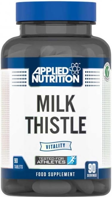 Applied Nutrition Milk Thistle, Herbal Supplement, Help Maintain Healthy Liver Function, 90 Tablets