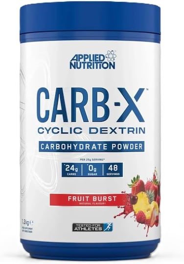 Applied Nutrion Carb X 100% Cyclic Dextrin Carbon Hydrates Post Workout, Fruit Burst, 1.2 Kg, 48 Shares