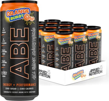 Applied Nutrition ABE Ultimate Pre Workout Drink, Orange Burst, Box of 12 Pieces
