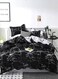 Home King Size Bedding Set 6 Pieces Without Filler, Marble Design.