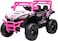 Lovely Baby LB 3090E Kids Battery Operated Ride-On Car/Jeep with EVA Wheels, 12V7AMP, 100% Assembled, Ages 1-4 Years - Pink