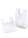 {Pack of 1KG Bags} Garbage Bag, Plastic Disposable Grocery Bags (White,50cm X 60cm,1kg), Biodegradable Plastic Bag Medium Trash Bags Dustbin Bags, Waste Bag Office Bag Strong And Durable Bin Bag