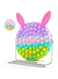 ECVV Push Bubble Shoulder Bag Fidget Toy, Push Poping Bubble Sensory Toy Crossbody Bag for Anxiety Stress Relief Pop Purse Fidget Bag Toy for Girls