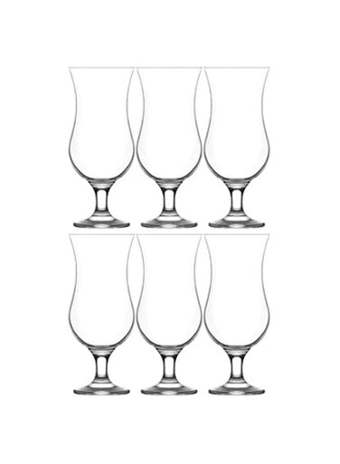 6-Piece Fiesta Cocktail Glass Set Clear 460ml
