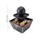 Modern Tabletop Water Fountain with LED Light, Decorative Indoor Desk &amp; Bedroom Relaxation Piece