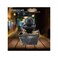 Modern Tabletop Water Fountain with LED Light, Decorative Indoor Desk &amp; Bedroom Relaxation Piece