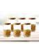 6-Piece Pop Jar Set With Wooden Lid Clear/Brown 1000ml