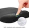 EooCoo Mouse Pad with Wrist Support,Ergonomic Mousepad with Memory Foam Wrist Rest,Mouse Mat Non-Slip Rubber Base,4mm Ultra Thin Wear Resistant Matt Desk Accessories for PC Laptop,Gaming,Office,Black